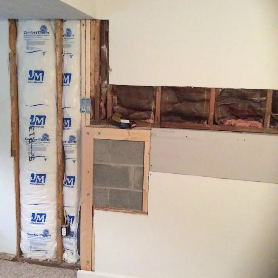 Wall insulation replacement during Contents Cleaning & Restoration in Hardeeville